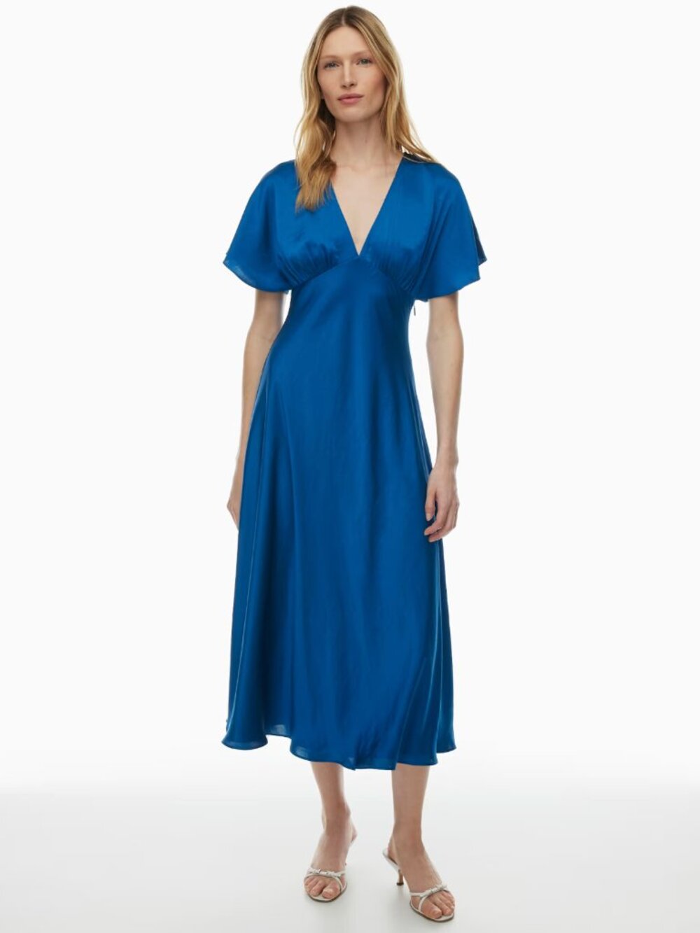 Aritzia - Terrace Satin Dress (Blue) - BNWT